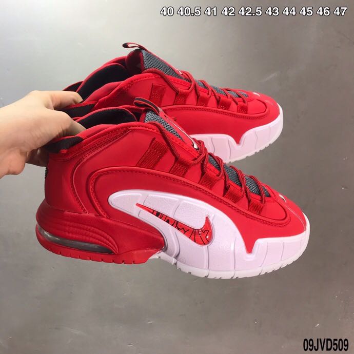 Nike Air Penny Hardaway I Red White - Click Image to Close